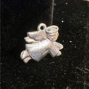 JAMES AVERY Sterling Silver Flying Baby Angel Charm - RARE & RETIRED
